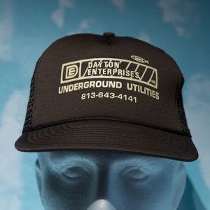 ⭐️2/$10 Vintage Trucker Hat Double Snapback